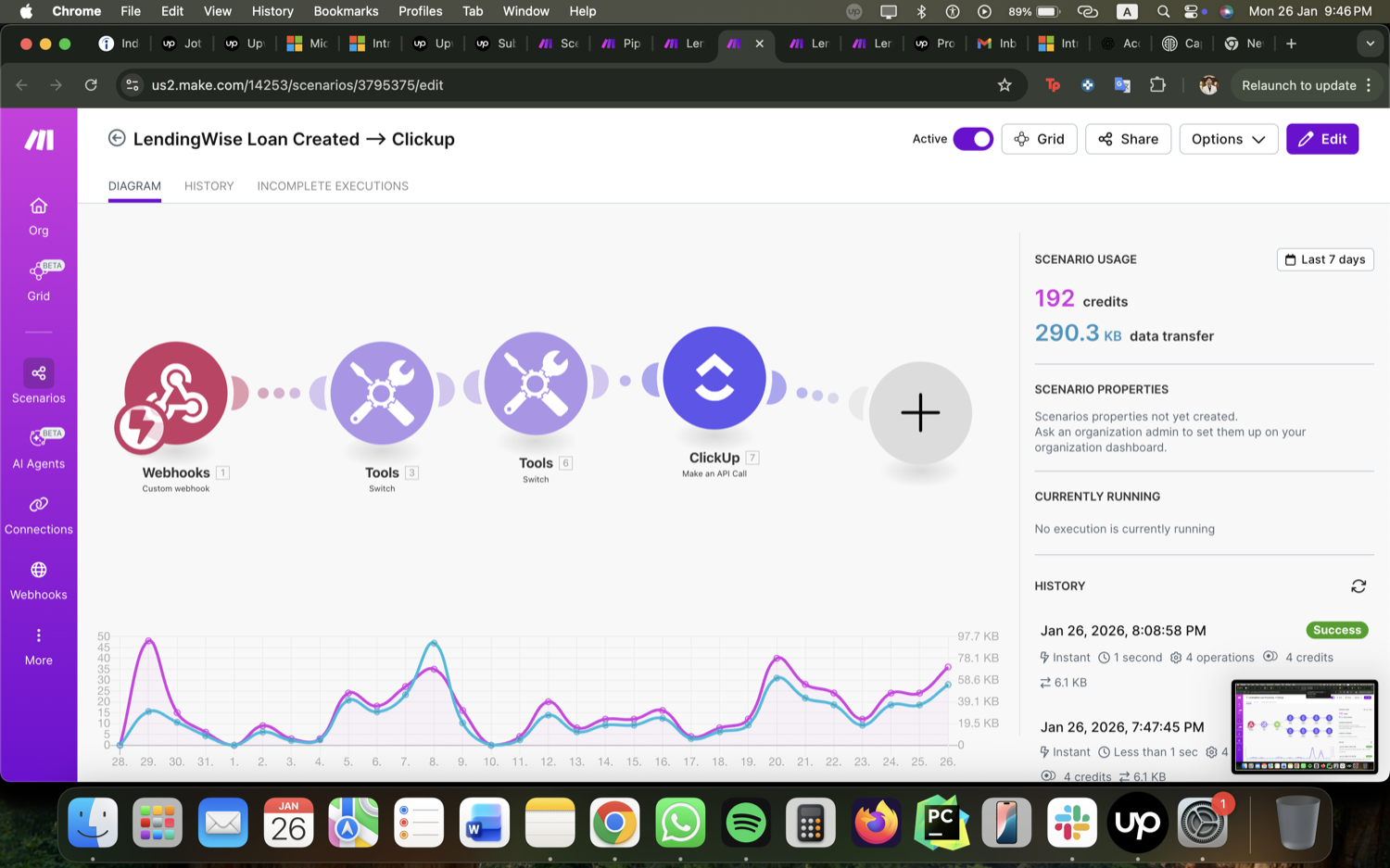Loan Processing Automation - Make.com, LendingWise & ClickUp screenshot 2